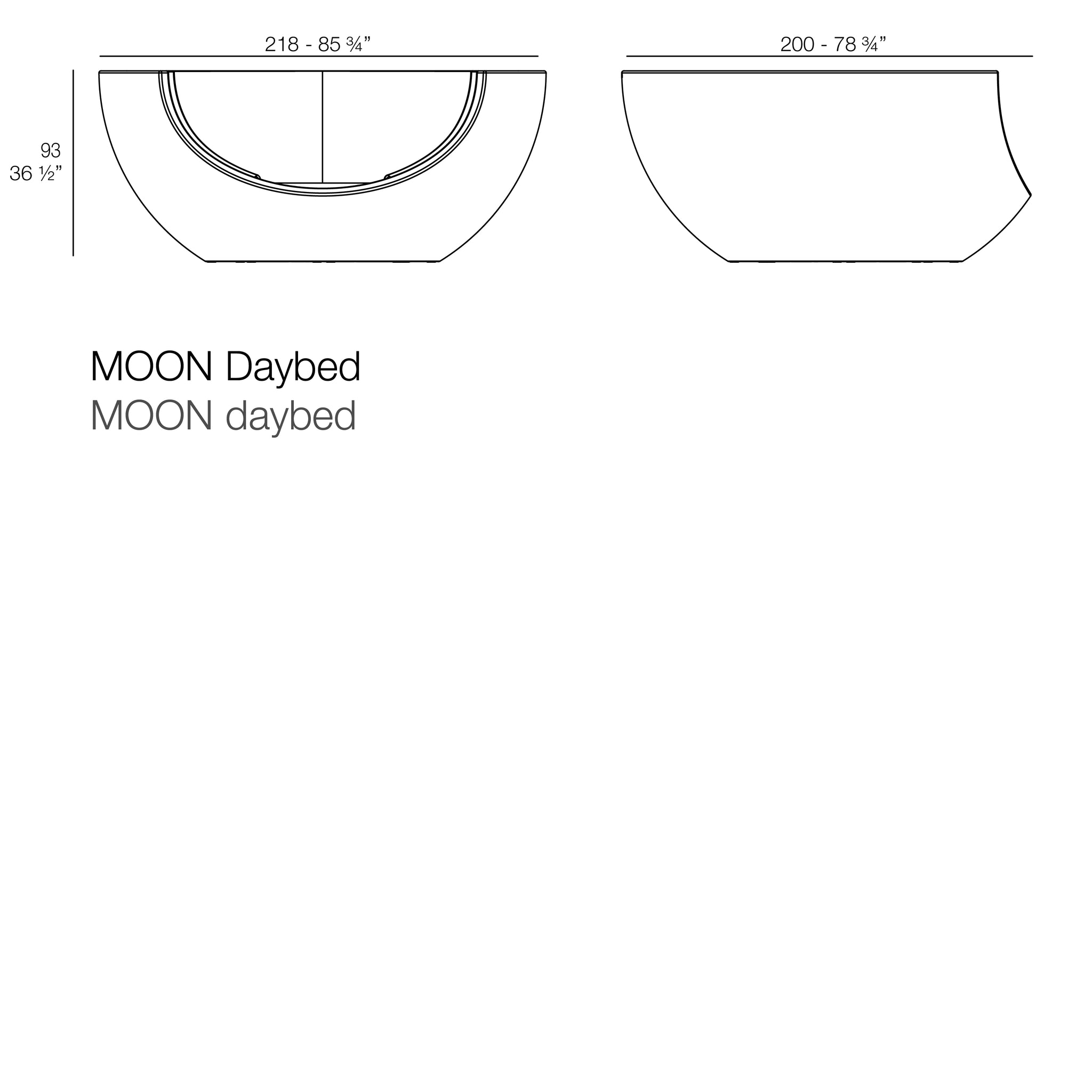 MOON DAYBED VONDOM