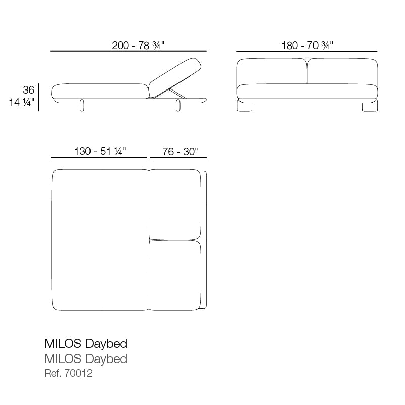 MILOS DAYBED VONDOM