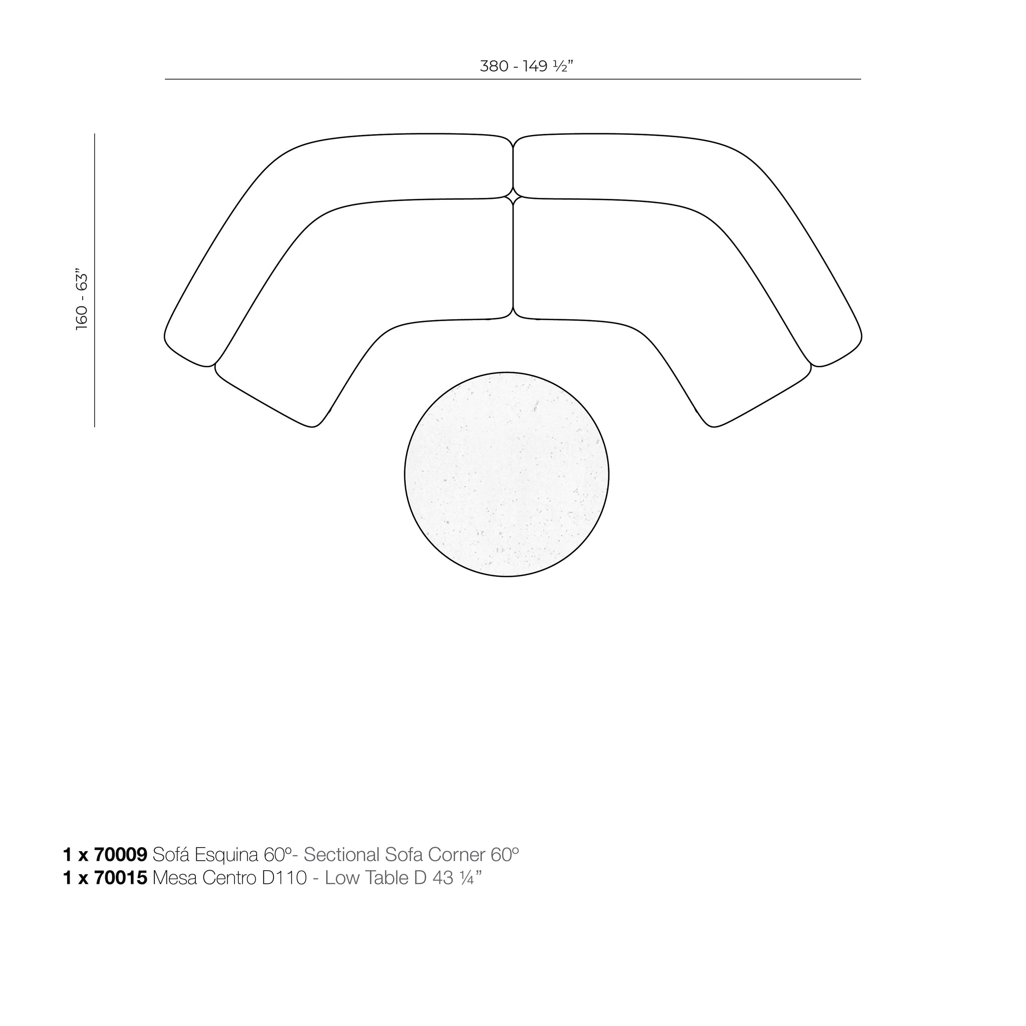 Module divan Vondom Milos pour extérieur