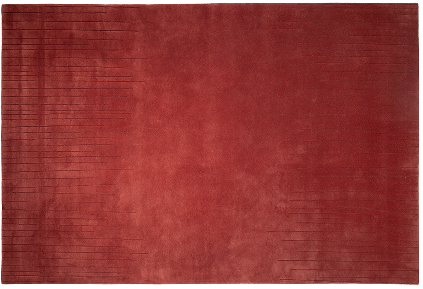 Tapis Chuva carmin – vue catalogue Serge Lesage