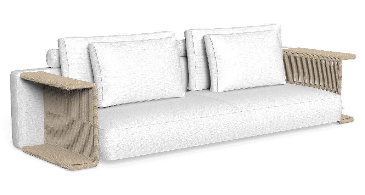 Cliff Déco canapé dossier en tissu - Talenti