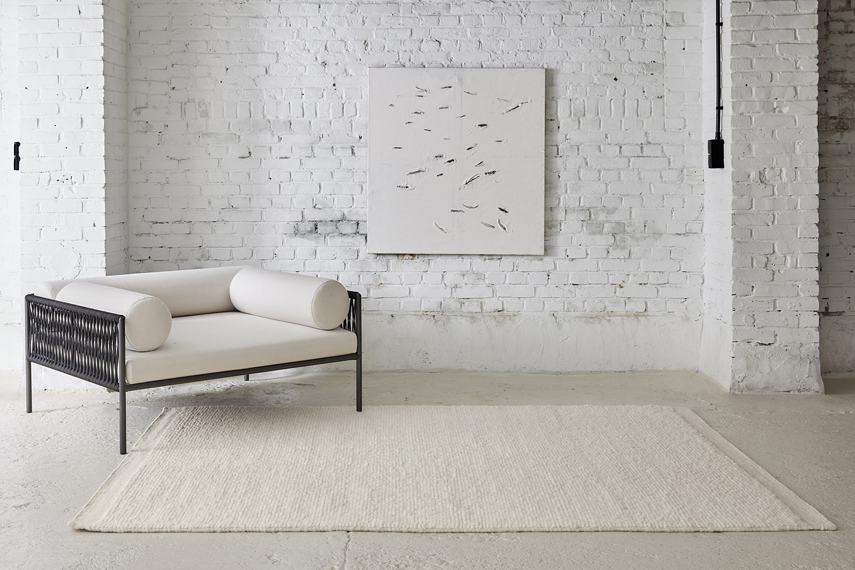 Tapis Cocoon I blanc