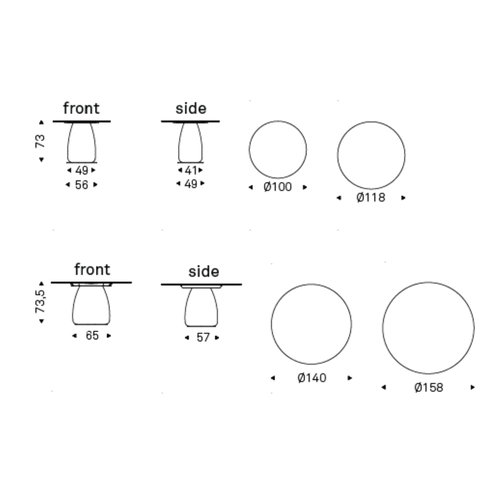 BOTERO Keramik Round – Table ronde design Cattelan Italia avec plateau en céramique