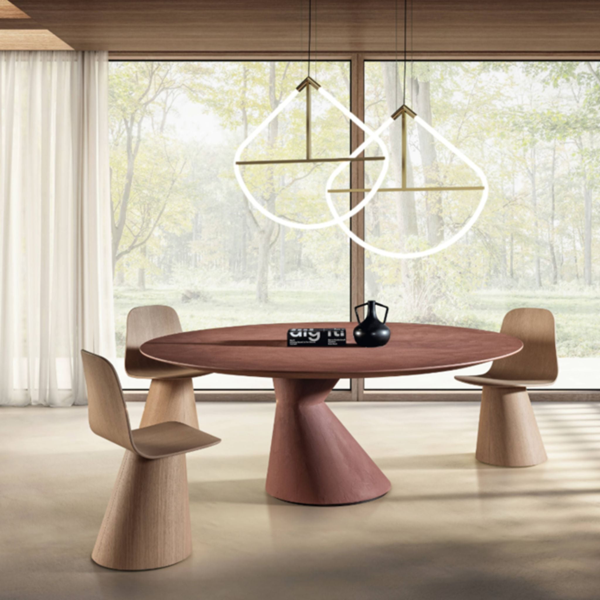 Table Chapeau - Lago Design -
Finition Finewood Ø160 x H74