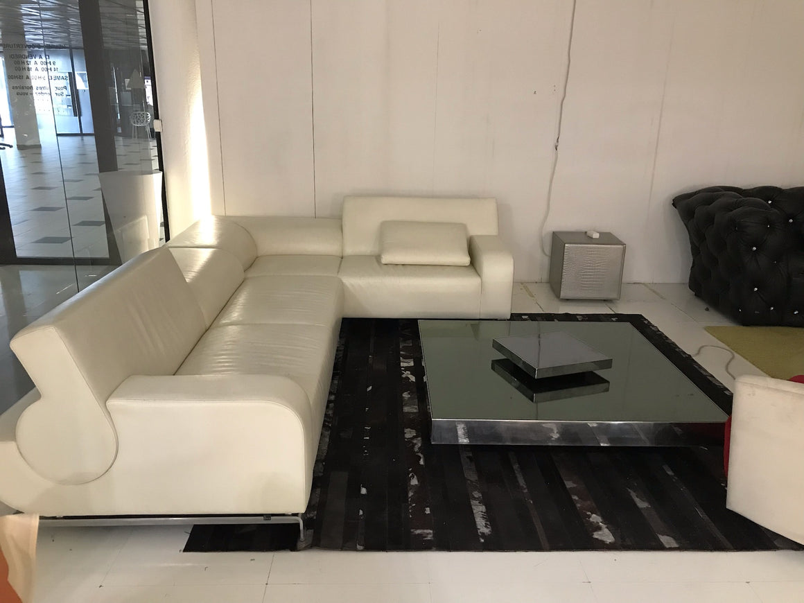 Table basse Willy Rizzo vintage 120 × 120 cm – OUTLET