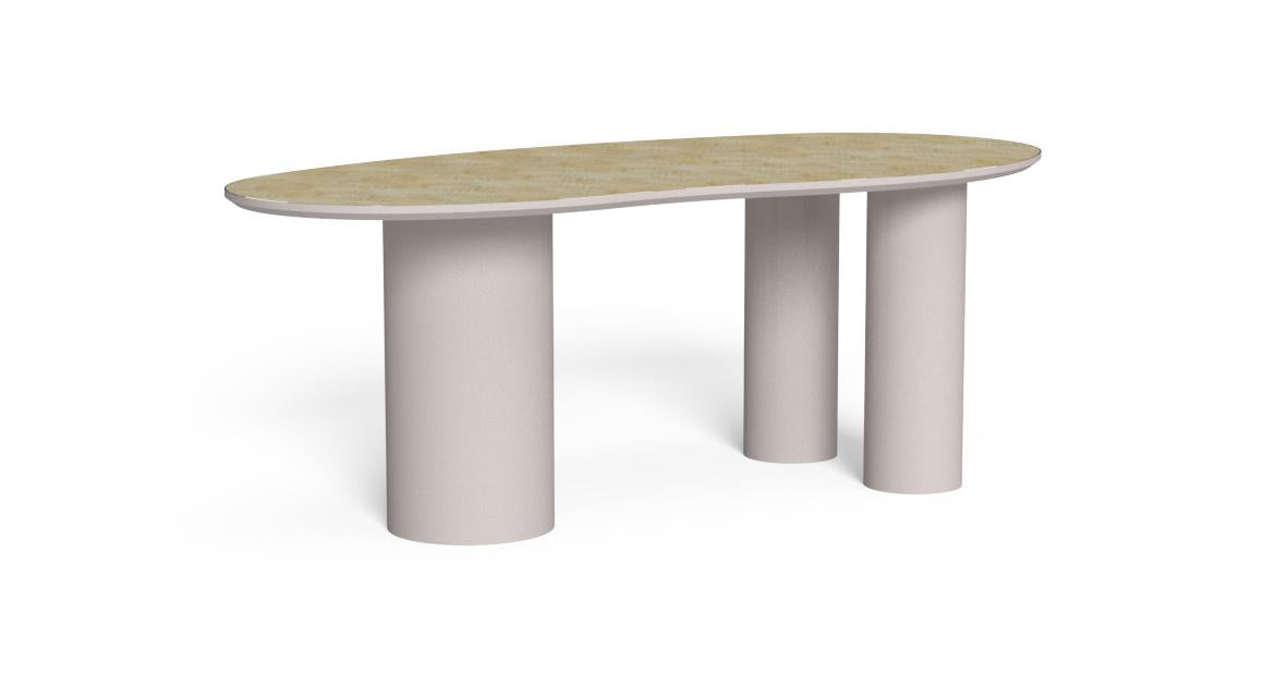 Table à manger James 200×98 - Talenti – Warm white - Cobra yellow