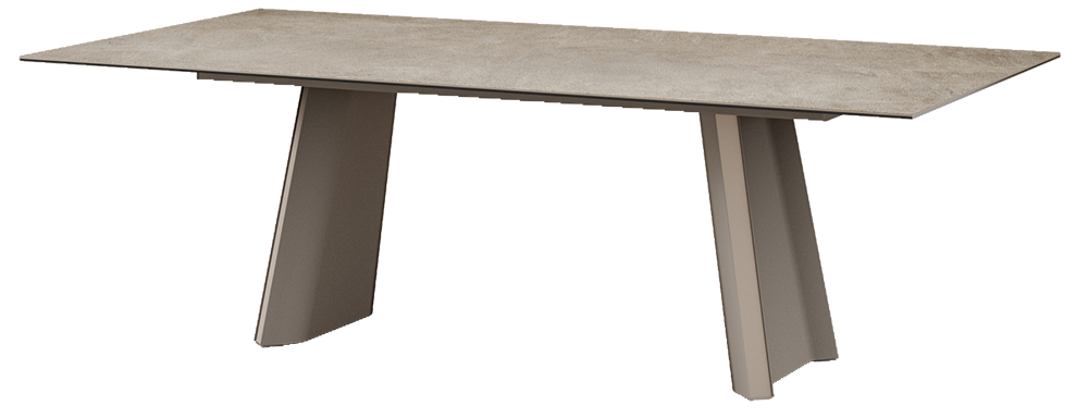 Table TUL Fixe Mobliberica - céramique, pieds facetés
