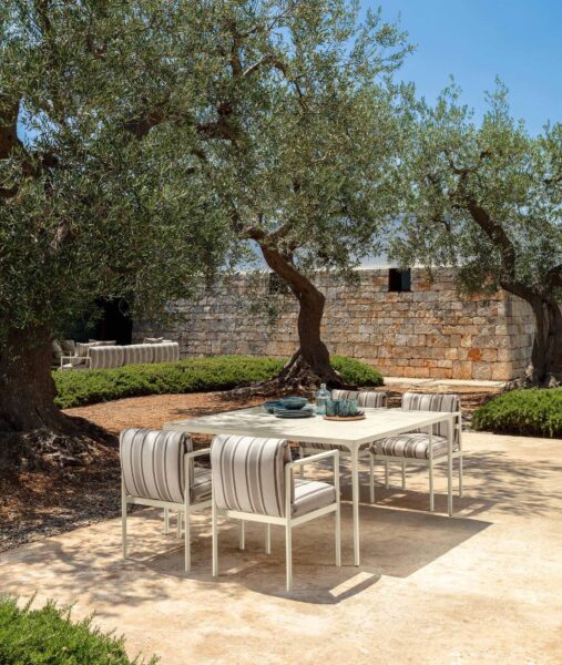 Table outdoor Nalu 150x150 Talenti – Table de jardin design haut de gamme