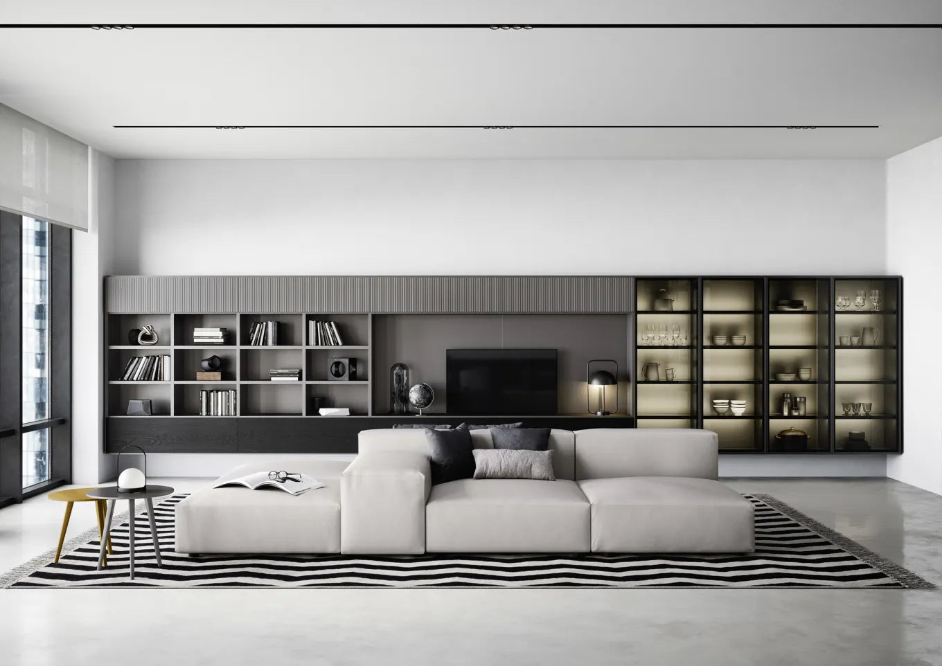 Meuble TV sur mesure Battistella – design italien modulable