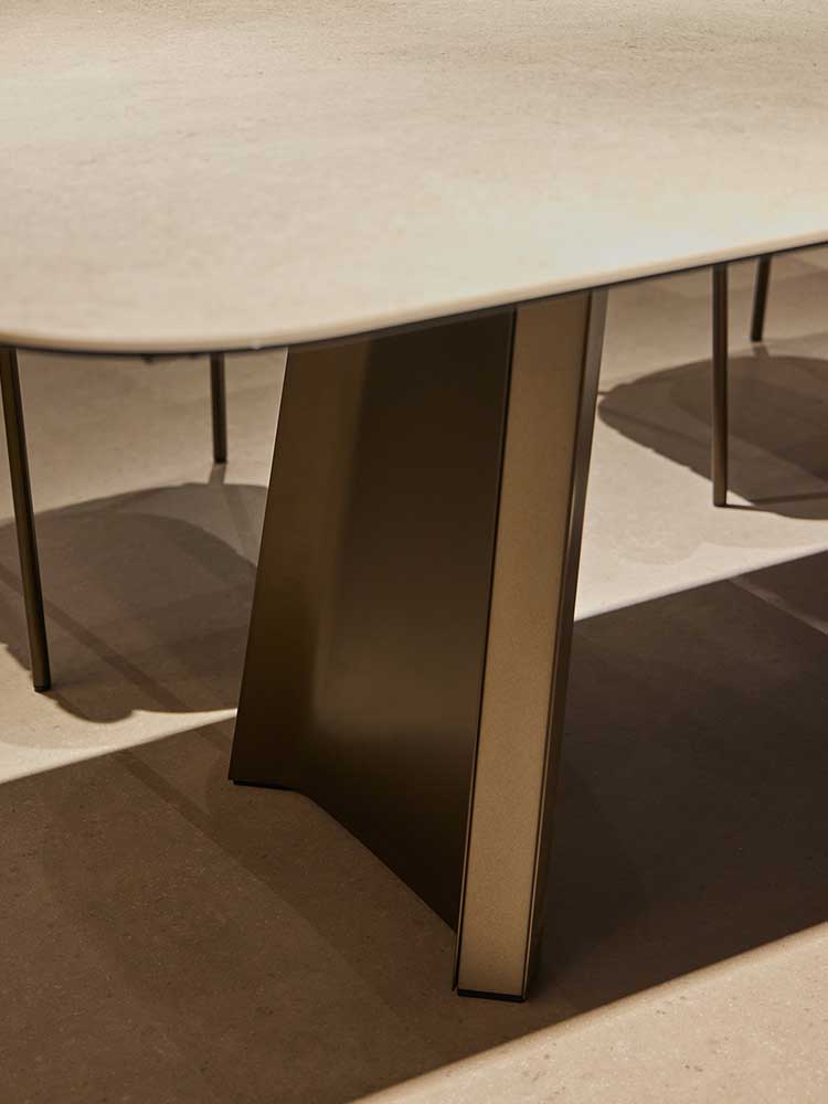 Table TUL Fixe Mobliberica - plateau organique