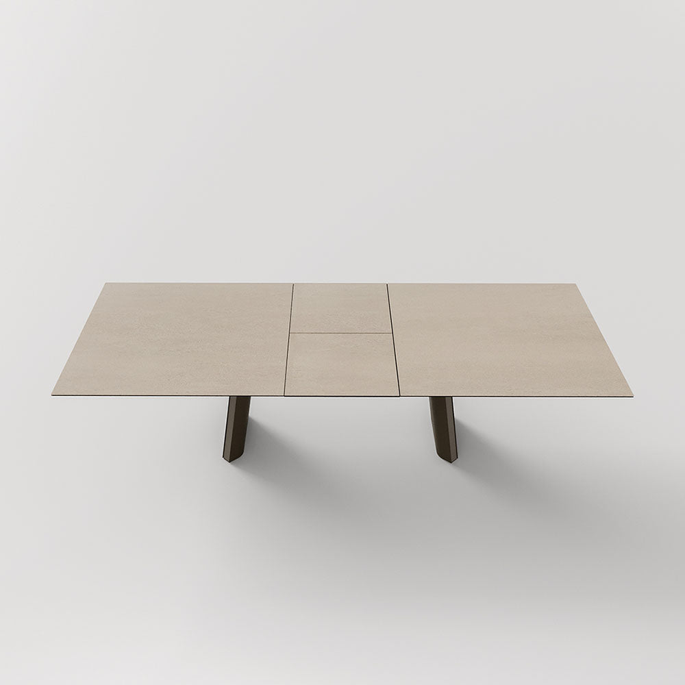 Table TUL Extensible Mobliberica - céramique, pieds facetés