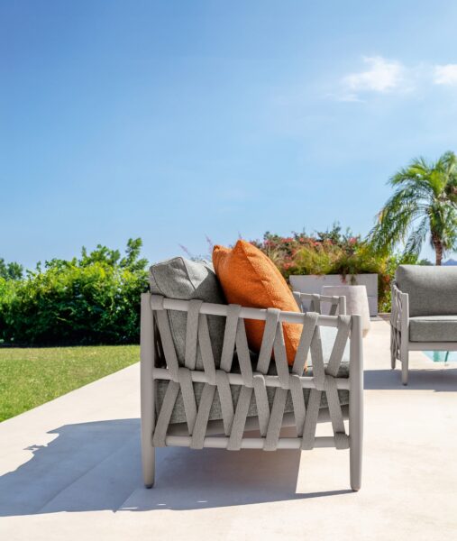 Salon Tess – Set complet (canapé + 2 fauteuils living + 2 tables basses)