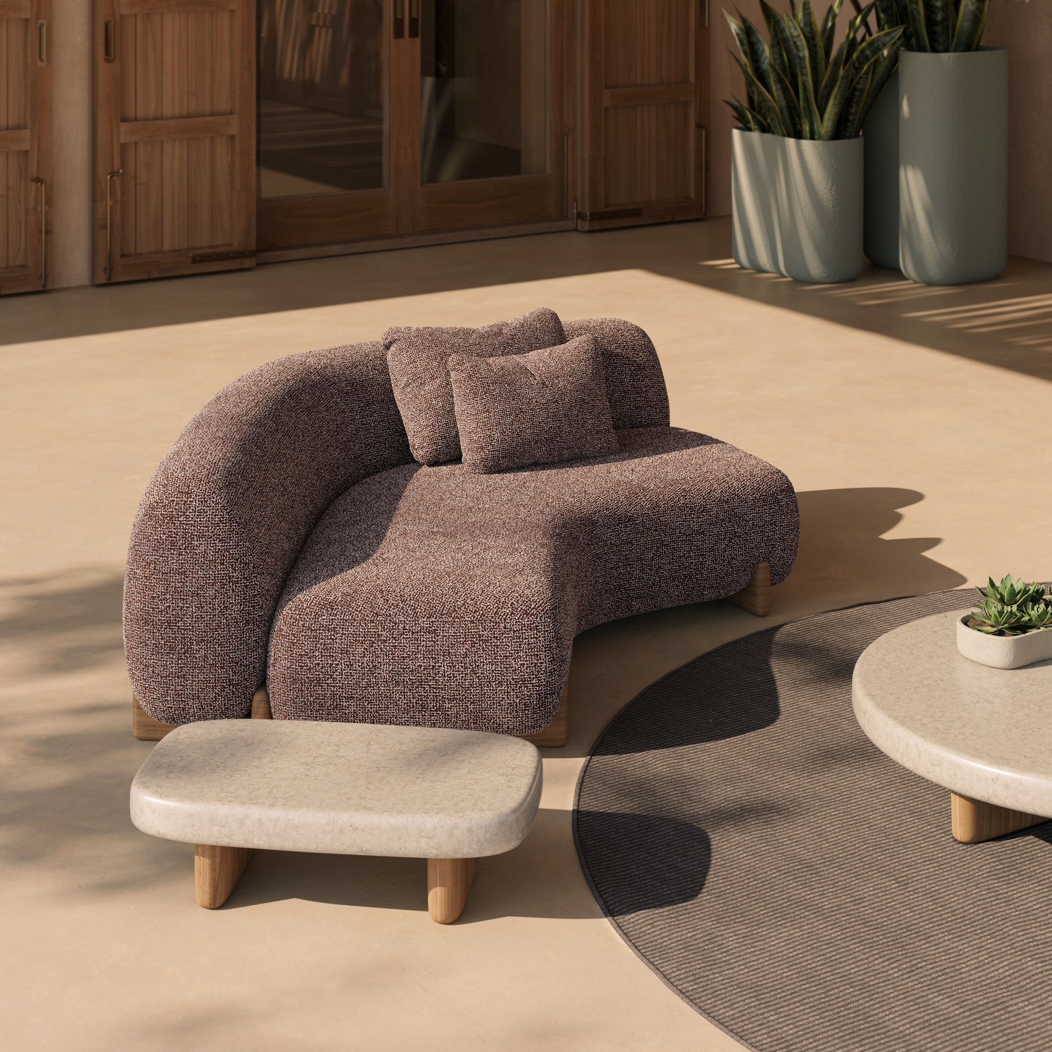 Module divan Vondom Milos pour extérieur