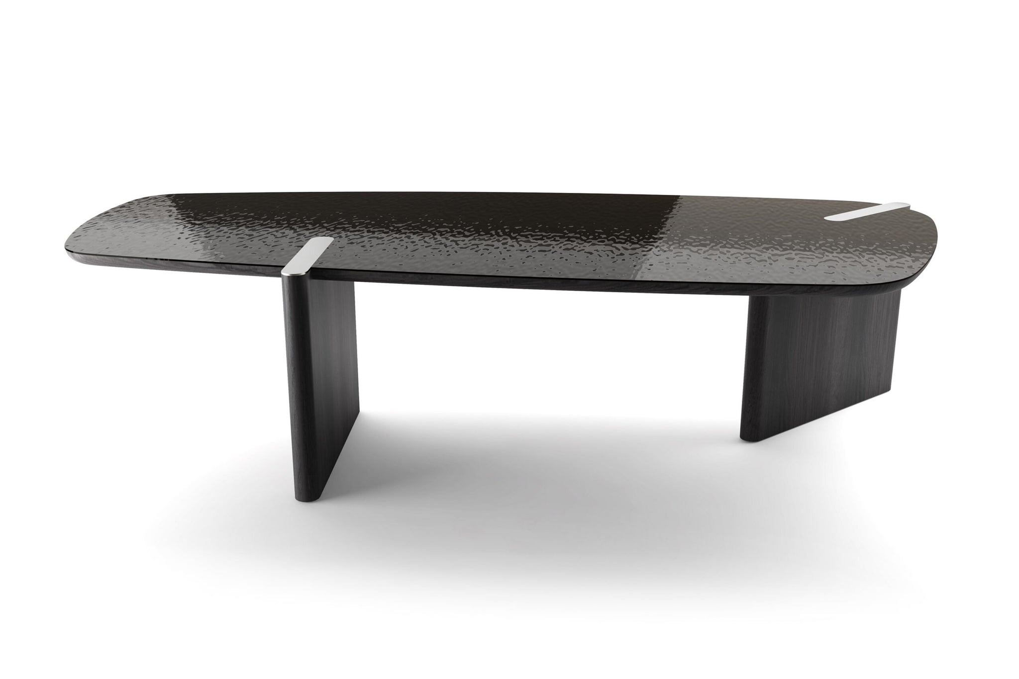 Table Bonaldo Flatiron – table design en bois, verre, céramique ou marbre