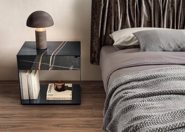 Table de chevet UpGlass – vue 2 – LAGO