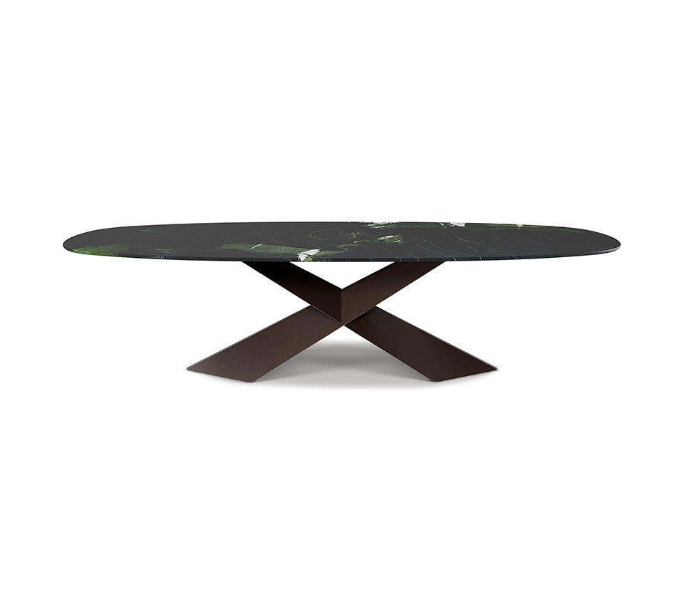 Table TYRON Marble 200x120x75h biscuit Lepanto GFM69 Graphite