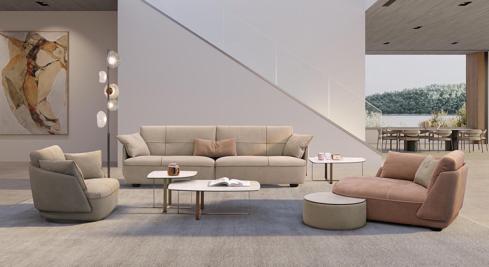 GAMMA ARREDAMENTI SPACE COFFEE TABLES – image principale officielle
