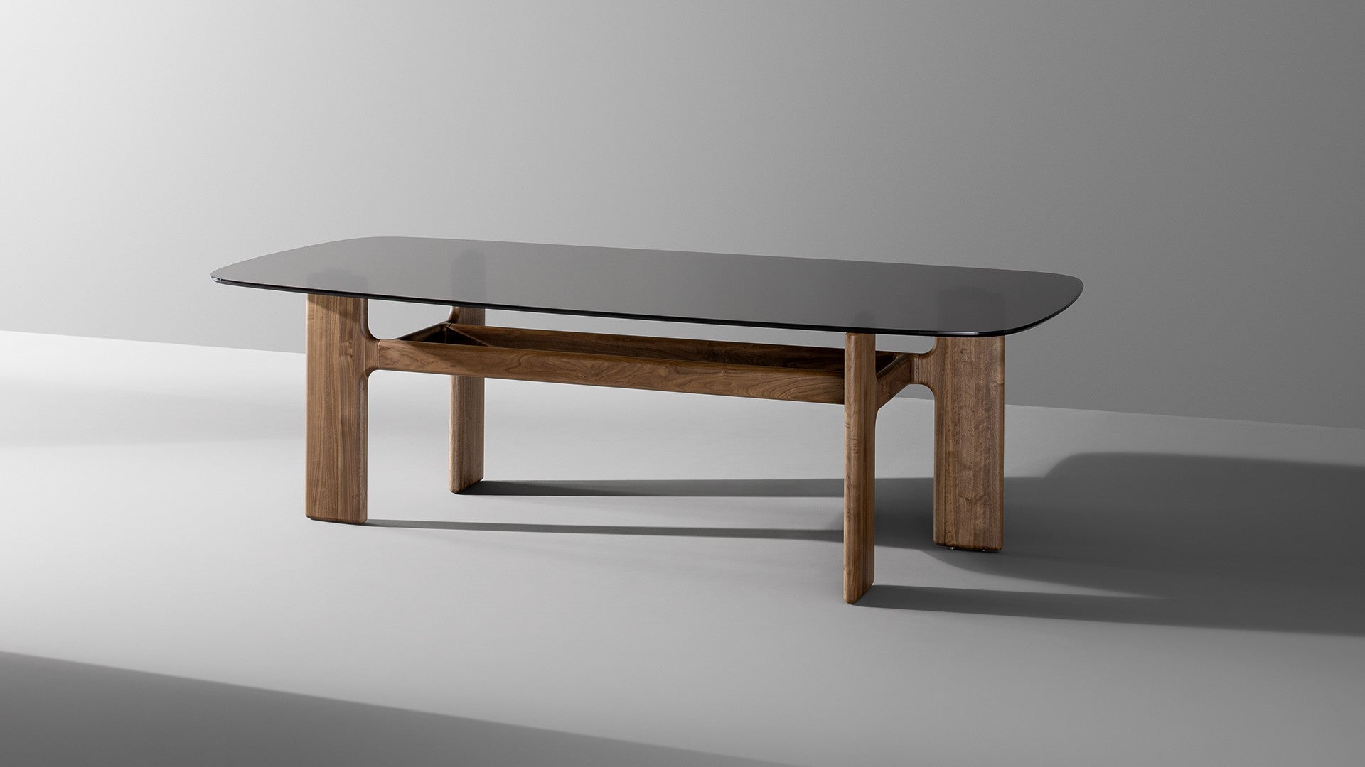 Table Hippos Wood Bonaldo - 200 x 108 cm - Bois massif - Noyer américain