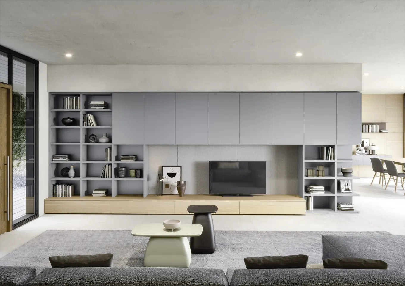 Bibliothèque sur mesure Battistella – design italien modulable