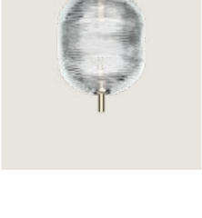 Lodes Jefferson small, cristal de Bohême transparent et structure chrome noir