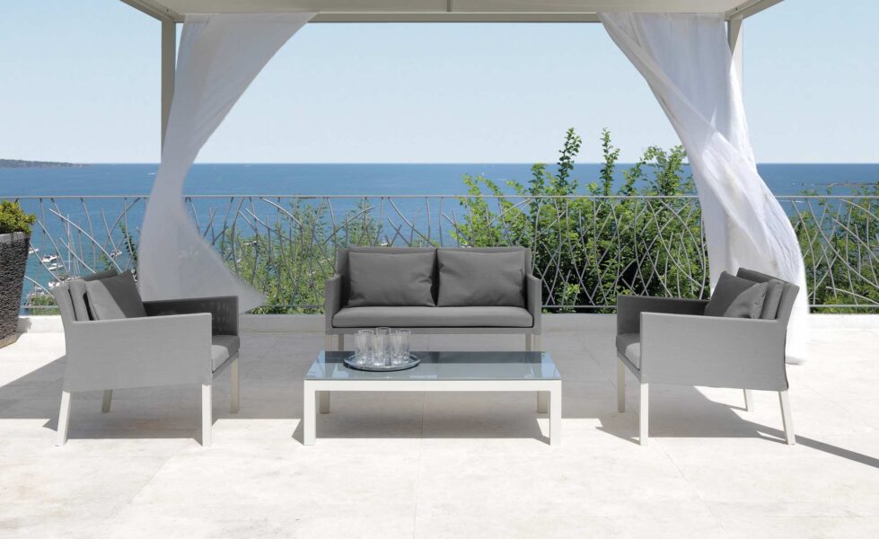 Salon Step – Set complet (canapé + 2 fauteuils living + table basse)