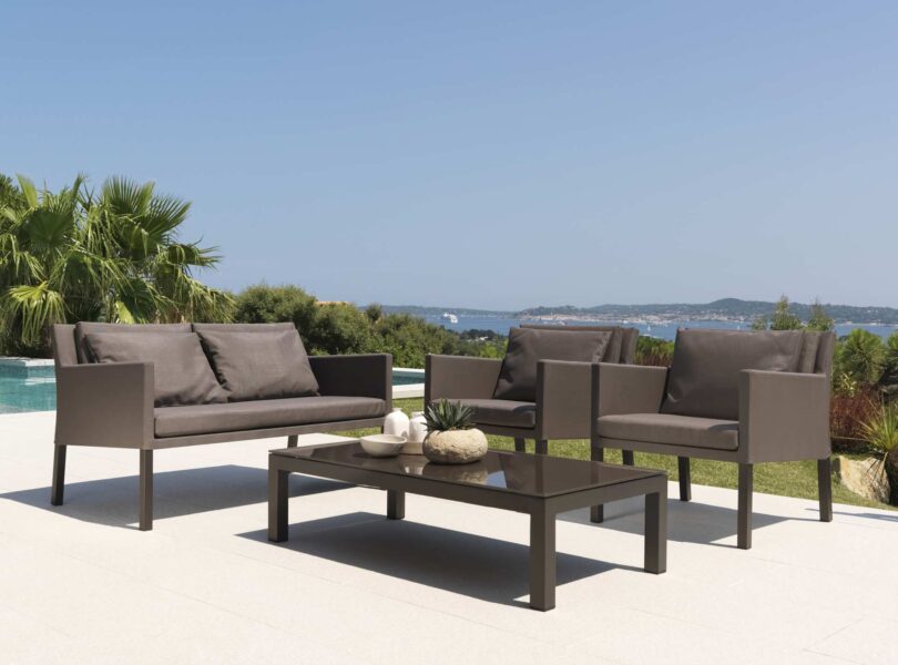 Salon Step – Set complet (canapé + 2 fauteuils living + table basse)