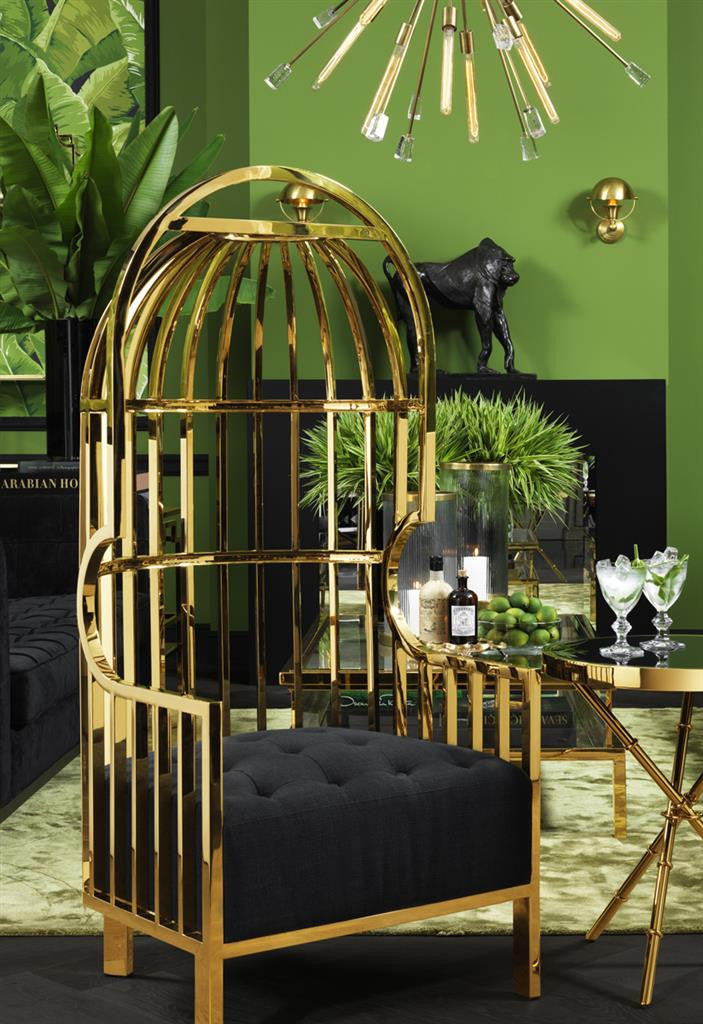 Eichholtz Chair Bora - Gold Bora-Bora Chair Eichholtz Gold Sofas-Fauteuils