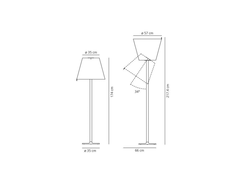 Artemide Melampo Mega Artemide Melampo Mega floor lamp light fixtures