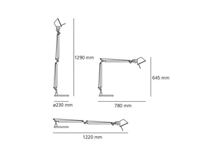 Artemide Tolomeo Tavolo led Artemide Tolomeo table lamps luminaires