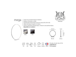 The Deun Mega 120 floor lamp mega streetlights the Deun luminaires