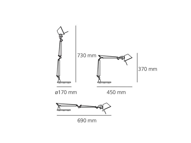 Artemide Tolomeo micro Artemide Tolomeo gold lamps luminaires