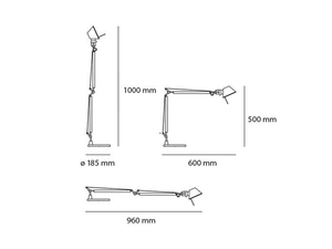 Artemide Tolomeo Tavolo MIDI led Artemide Tolomeo MIDI lamps luminaires