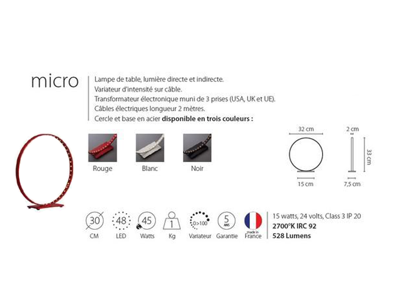 The Deun micro 30 led lamp micro lamps Le Deun