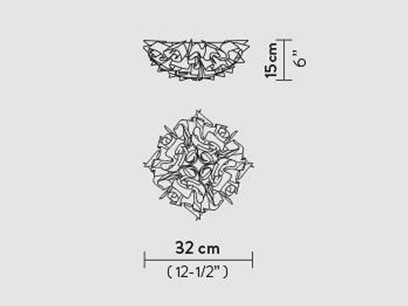 Slamp Veli Couture escutcheons Button Light fixtures Slamp