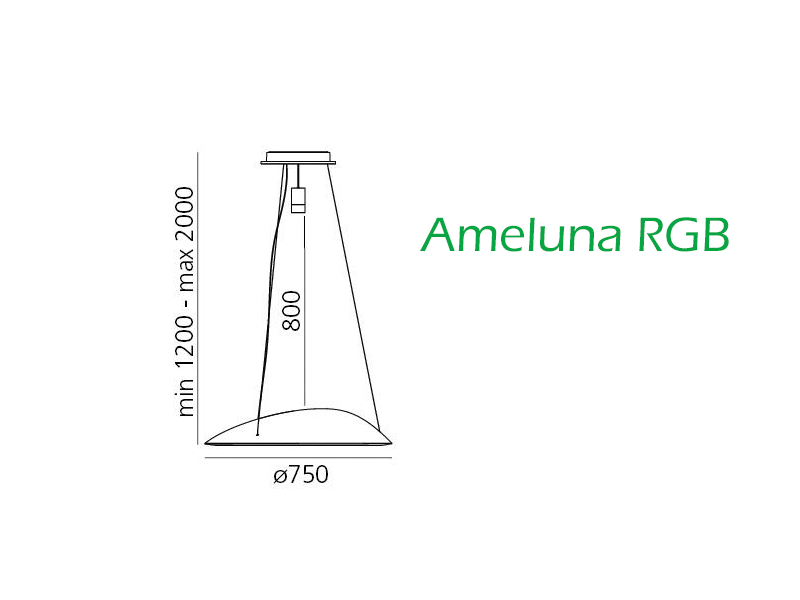Artemide Ameluna Ameluna Artemide luminaires suspensions
