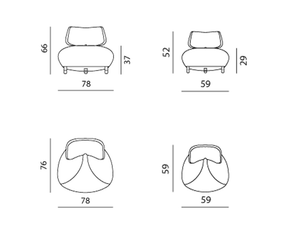 Leolux PALLONE Fauteuils_Poufs PALLONE armchair Leulux