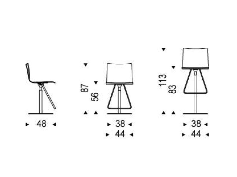 Cattelan Toto Chairs-Tabourets Tabouret Toto