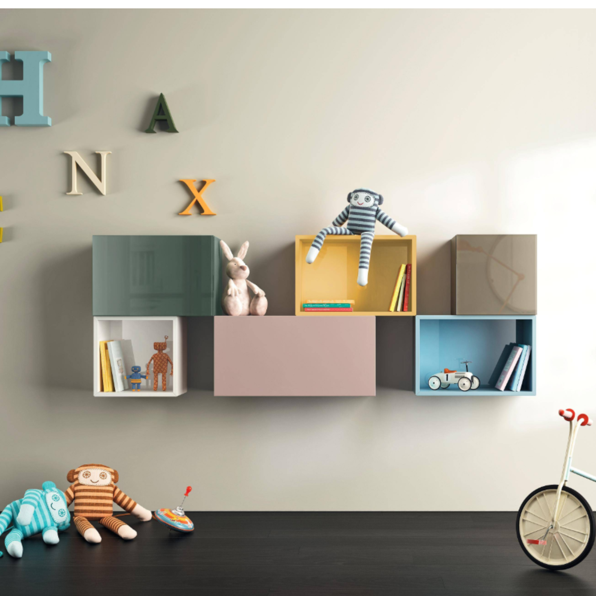 Composition chambre d'enfant LAGO 09 – mobilier design italien chez CONFORTOP