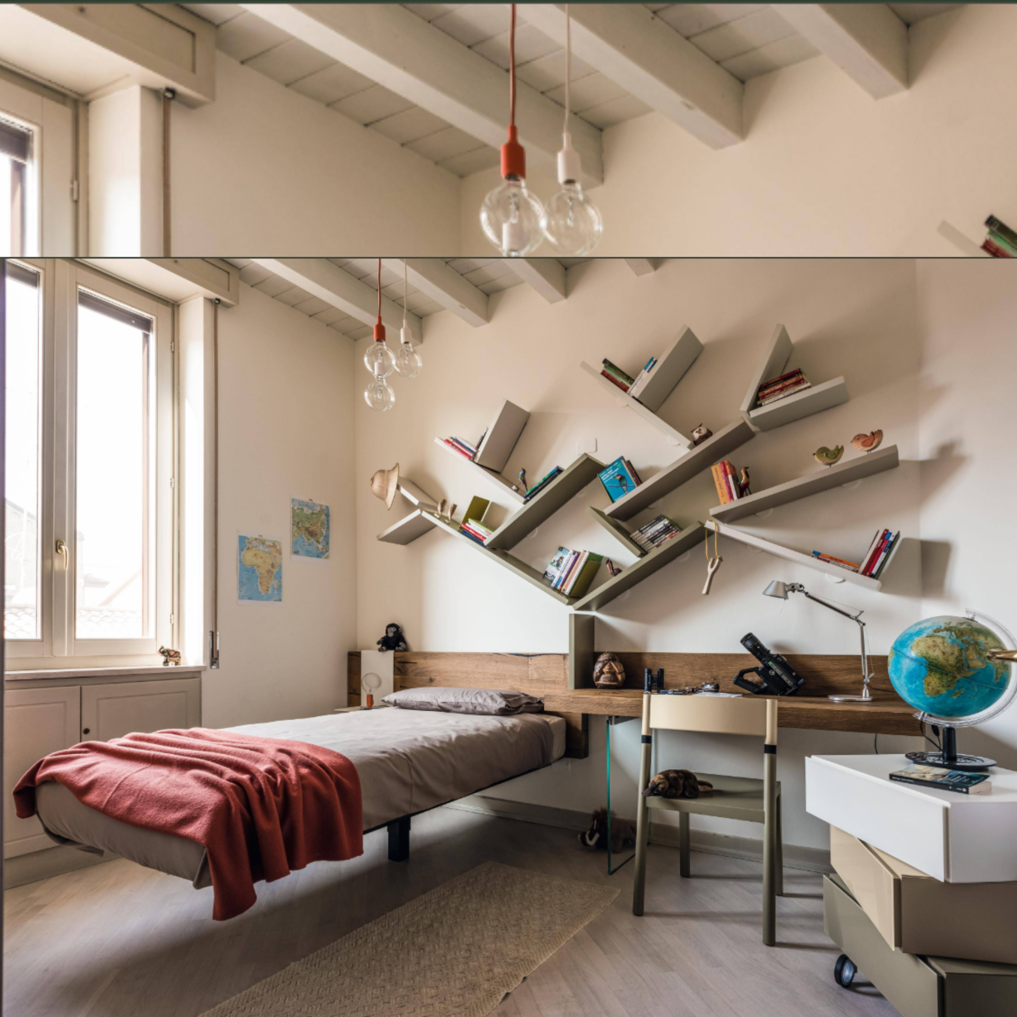 Composition chambre d'enfant LAGO 02 – mobilier design italien chez CONFORTOP