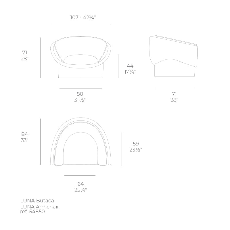 Fauteuil Luna - Vondom - fauteuil extérieur design Vondom
