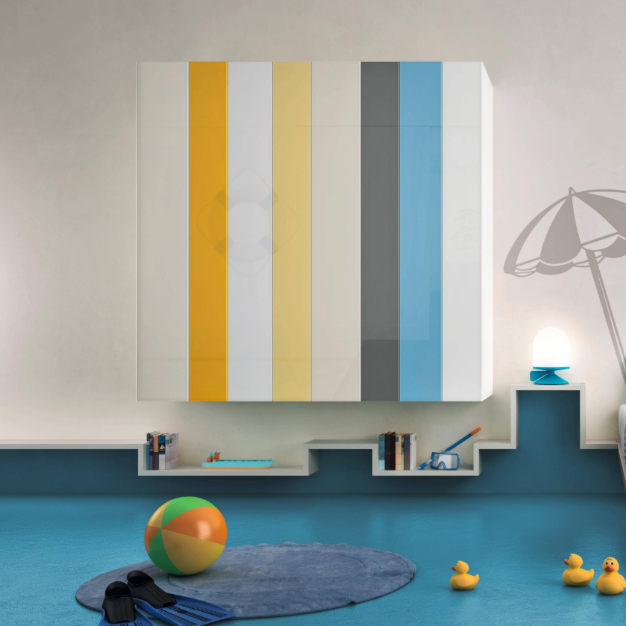 Composition chambre d'enfant LAGO 12 – mobilier design italien chez CONFORTOP