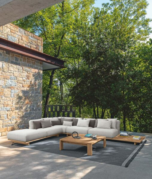 Module canapé Argo Wood + pouf DX