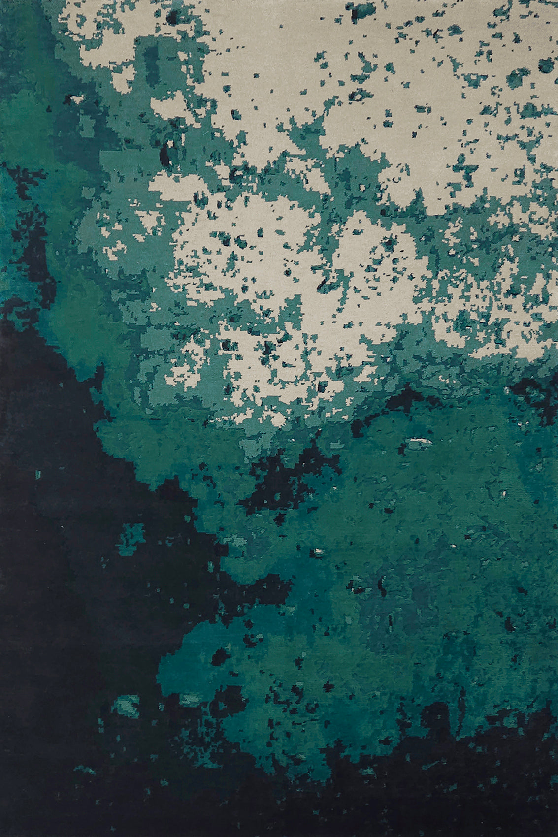 Tapis Dip turquoise profond