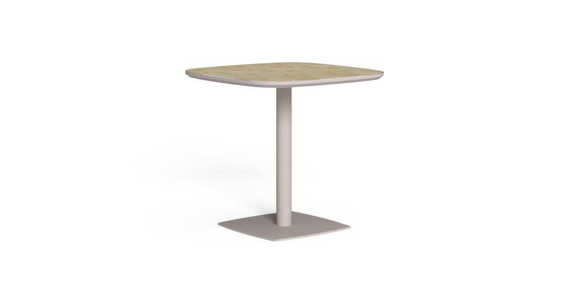 Table à manger James 80×80 - Talenti – Warm white - Cobra yellow
