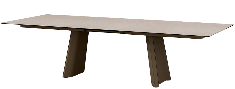 Table TUL Extensible Mobliberica - céramique, pieds facetés