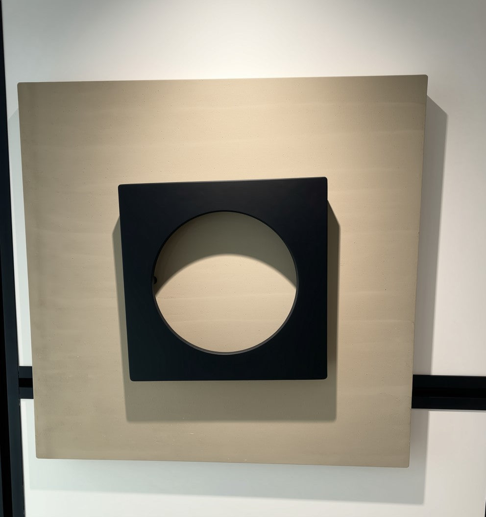 Applique murale / plafonnier design beige et noir