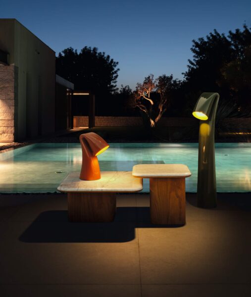 Lampe Swan S Talenti pour terrasse et piscine