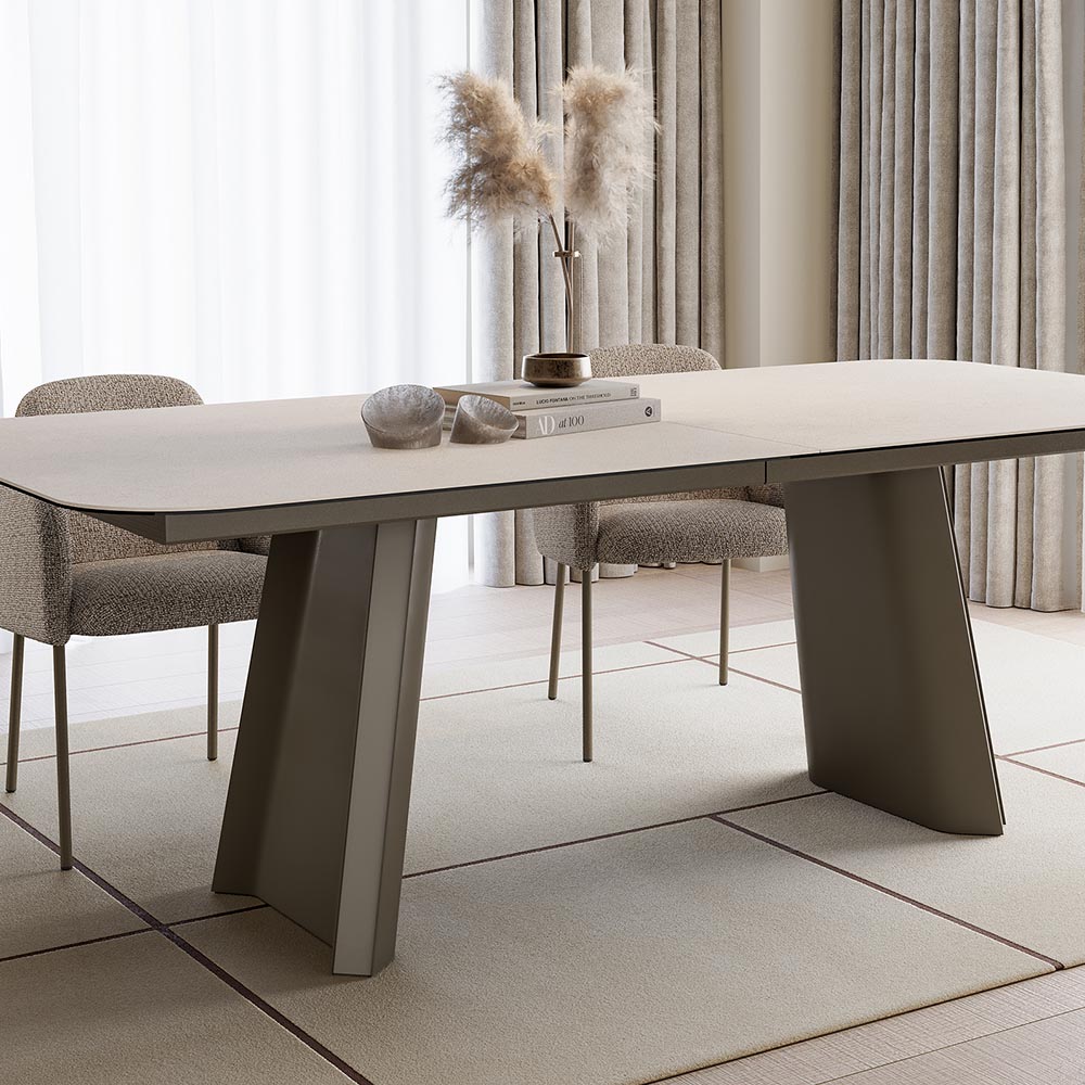 Table TUL Fixe Mobliberica - plateau organique