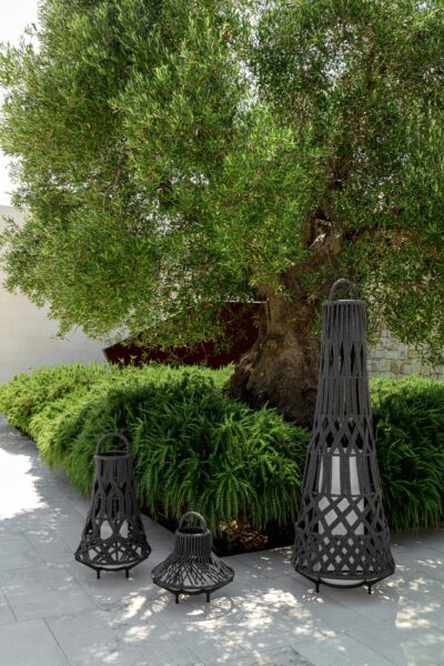 Lampe Tribal Medium Talenti - luminaire outdoor design en corde pour terrasse, piscine et jardin