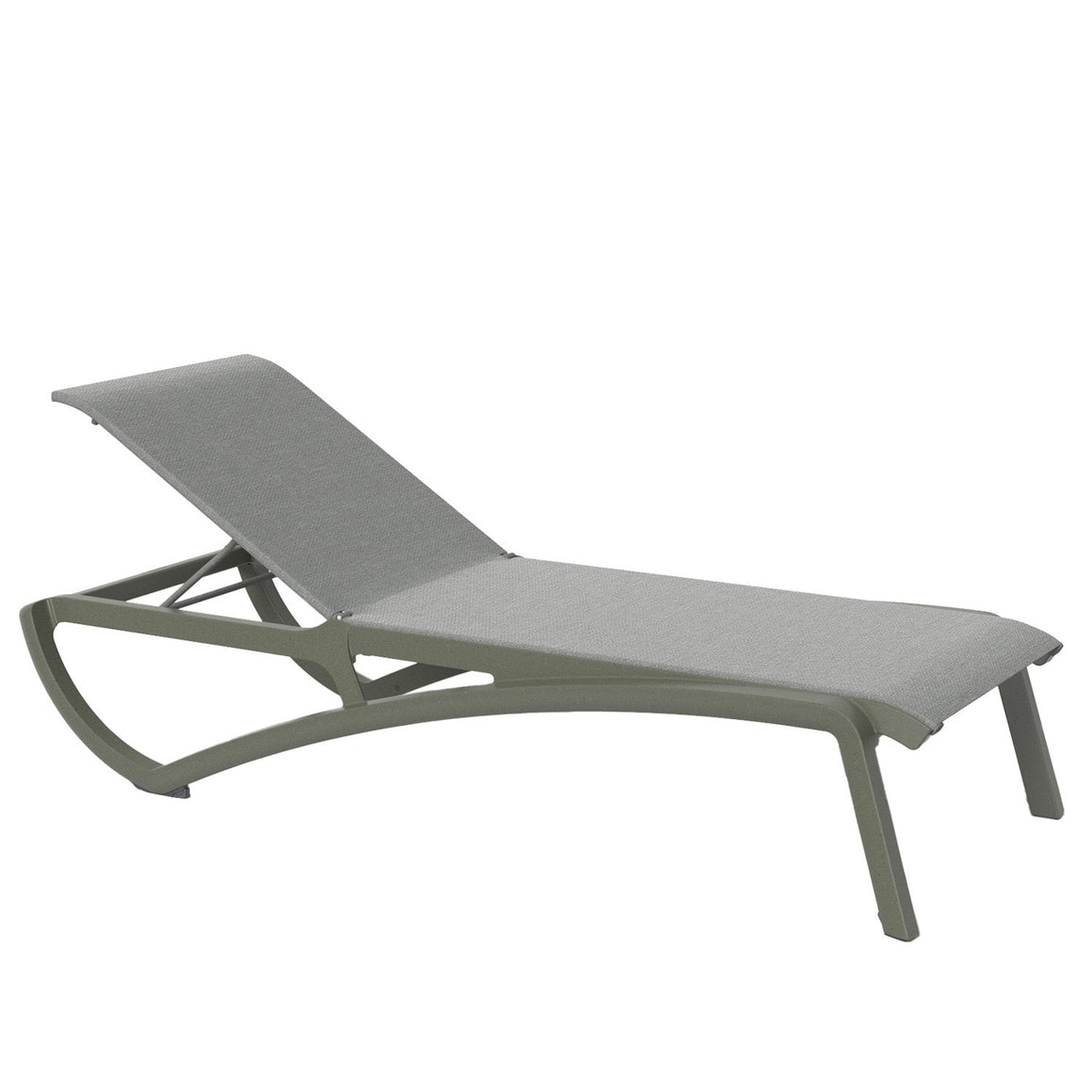 Bain de soleil SUNSET Green Edition Grosfillex en ambiance bord de piscine